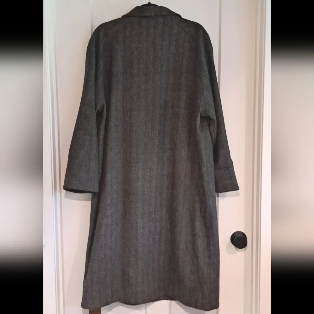 NWT Single Breasted Wool-Cashmere Overcoat (Grey) - Gentle Herd - Picture 12 of 16